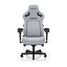 AndaSeat Kaiser 4 Series Premium Gaming Chair, 5° Sloping Seat Base, Pop-out Lumbar, 5D Armrests, Up to 180kg Max Weight, Linen Fabric, XL, Ash Gray | AD12YDDC-XLL-20-G-CF